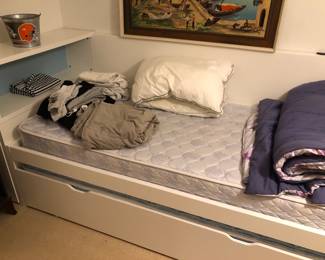 Twin bed with storage 