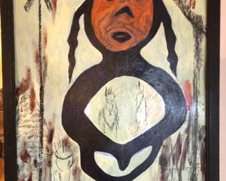 The Rev. Albert Wagner signed Visionary Art painting