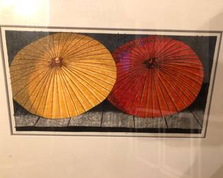 Joshua Rome woodblock print "Ameagari" #9/80