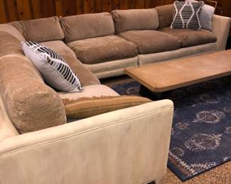 Vintage basement sectional sofa 