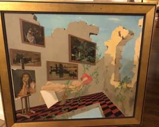 Enzo Sivieri painting on panel  1966