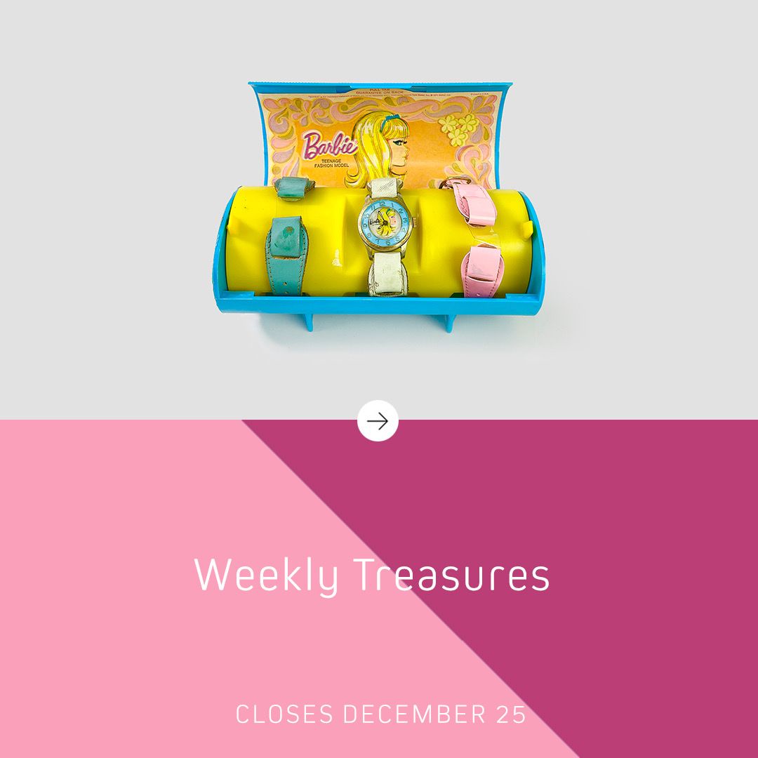 Vintage 1963-64 Mattel Barbie Doll Bradley Time Fashion Wristwatch Mechanical Set In Case #2808
