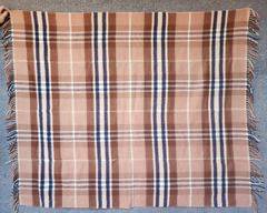 Vintage Wool Plaid Blanket