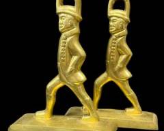 Set of Virginia Brass by Metal Crafters Williamsburg Bookends