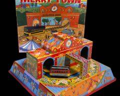 Fantastic Ha Ha Toy MS628 Mechanical Tin Wind-Up Merry Town with Box