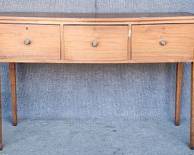 Rare Fantastic Antique Early 1800's Southern Pine 3 Drawer Hunt Board Brass Pulls