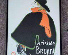 Vintage Bruant Dans Son Cabaret Poster Framed Poster Imp. ED Wancourt Paris Toulouse Style