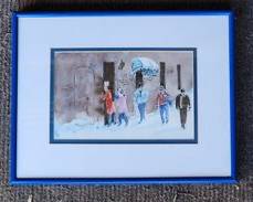 Wonderful Theron L. Wilson Water Color Painting Signed Framed