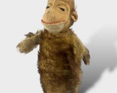 Vintage Steiff Mohair Monkey Puppet