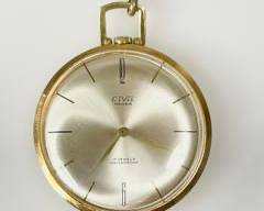 Vintage Civis Anker 17 Jewel Mechanical Pocket Watch W/ Chain & Pin