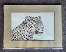 Original Wildlife Leopard Pencil Signed Print