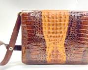 Vintage Original Crocodile Cross Body Handbag