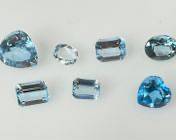 24.5 Carats Fine Faceted, Aquamarine, Blue Topaz & Other Loose Gemstones 7 Stones