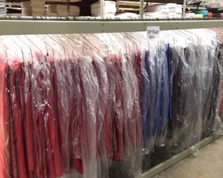 Lot of 120in Round Satin Tablecloths Approx 90 pieces