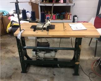 Juki 5 Thread Industrial Serger in Table