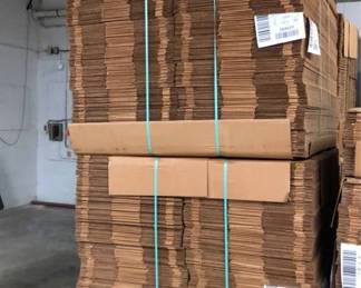 Pallet of 440 Plus Unassembled Cardboard Boxes