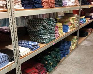 4pt5 Shelves of 54in Square Tablecloths