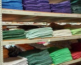 Large Lot of 108in Round Tablecloths