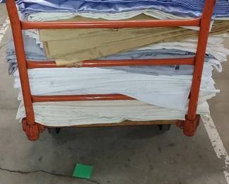 Flatbed Dolly With Wooden Deck Tablecloths Not Included