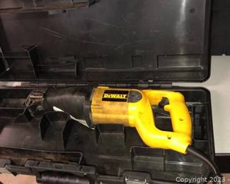 Pre owned Dewalt Reciprocating Saw with Case