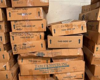 Pink and Gold Satin Stretch Chair Cover Lot