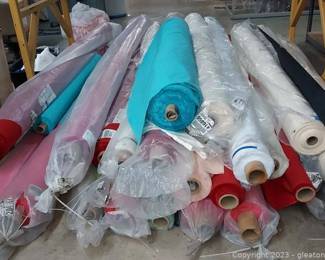20 Plus Rolls of Fabric