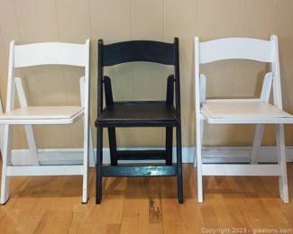 3 Folding Banquet Chairs