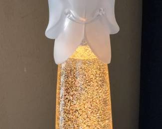 Large Angel Glitter Lamp