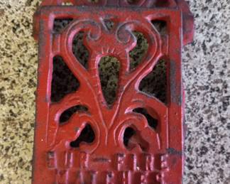 Cast Iron Match Dispenser 