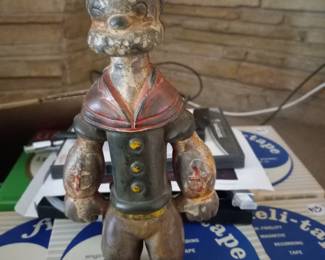 Cast Iron Popeye Bank