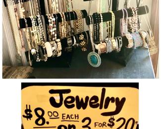 * Costume Jewelry $8 Each Piece or 3 Pieces For $20 (Unless Marked Higher)
