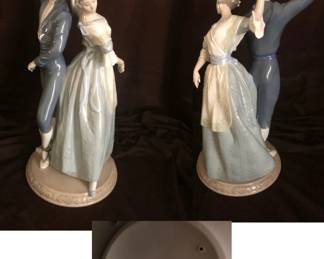#6 NAO by Lladro ‘Traditional Dance’ Large Romantic Dancing Couple Porcelain Figurine #1174.  Mint Condition, Comes with Box. This collectible figurine was originally designed by Jose Luis Alvarez in 1992. I think it is retired but can’t find when. Measures 12 ¼ T X 9 ½ W $375