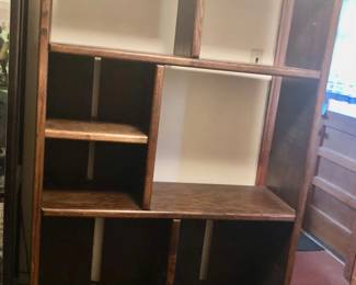 * Well-made shelves/TV cabinet is 48 inches wide by 16 1/2 inches deep by 70 inches tall $20