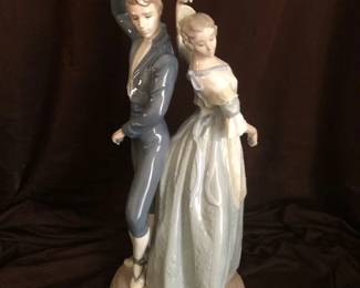 #6 NAO by Lladro ‘Traditional Dance’ Large Romantic Dancing Couple Porcelain Figurine #1174.  Mint Condition, Comes with Box. This collectible figurine was originally designed by Jose Luis Alvarez in 1992. I think it is retired but can’t find when. Measures 12 ¼ T X 9 ½ W $375