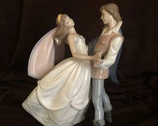 #1 Lladro ‘A Dream Come True’ Romantic Dancing Couple Porcelain Figurine. #6364. Mint Condition, Comes with Box. This collectible figurine was originally designed by Jose Puche in 1997, retired in 2001. Measures 10 ¼ T X 8 ¼ W $250