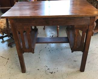 Love this mission style oak writing desk