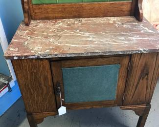 Wonderful Wash Stand with Granite top, ceramic back splash.