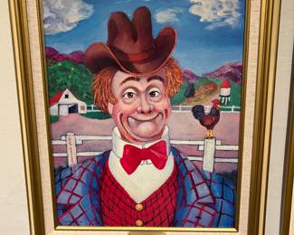 Red Skeleton signed artwork 