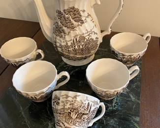 Staffordshire Royal Mail Tea Set