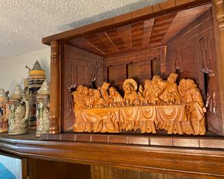 Hand Carved The Last Supper