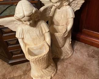 Large Angel Planters (2)