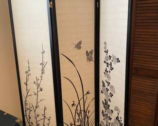 Asian Inspired Room Divider Screen