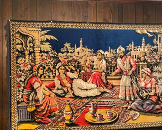 Mid Century Vintage Wall Tapestry