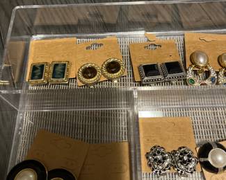 Clip on costume earrings