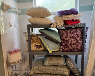 Lots of pillows and comforters