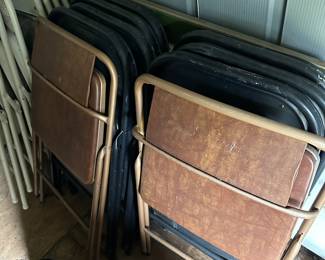 Lots of folding chairs