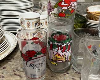 Kentucky Derby - Coke and Strawberry Shortcake glasses