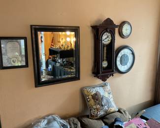 WALL CLOCKS AND MIRRORS 