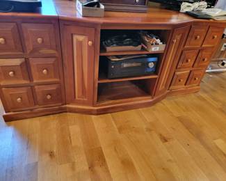 YODER FURN PRODUCT CUSTOM MADE 3 PIECE ENTERTAINMENT CENTER.  