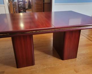 MADE IN DENMARK SANNEMAN DINING TABLE ONLY WITH 1 LEAF AND TABLE PADS